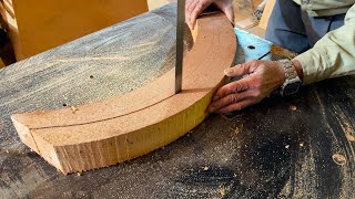 The Skill of Connecting Wooden Bars into Circle Using the Dovetail Technique // Mr Van Woodworking