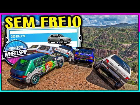 DESCENDO A LADEIRA SEM FREIO COM CARROS DE ROLETA - FORZA HORIZON 5