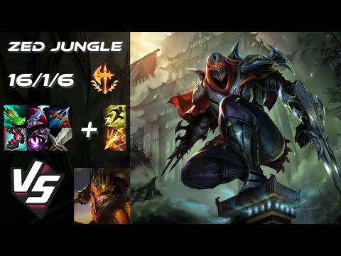 JUNGLE Zed vs Jarvan IV - EU Challenger Patch 25.S2.7