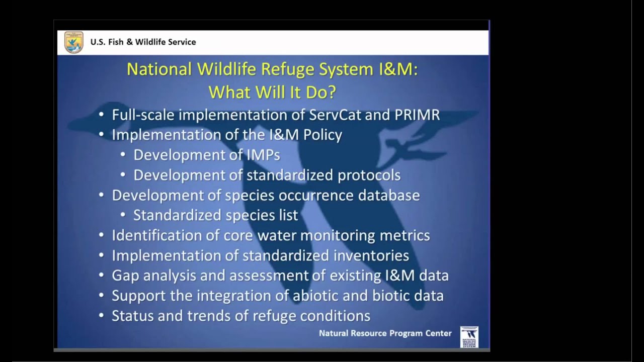 Fish and Wildlife Service I&M: Connecting Science-driven Monitoring to Management