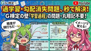 【G検定聞き流し】定着！過学習と勾配消失問題、その対策！