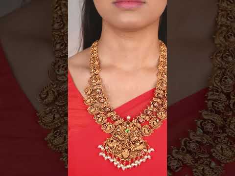 Traditional Gold Necklace | Timeless Heritage Jewellery | Manideep Jewellers ✨ #bridaljewellery