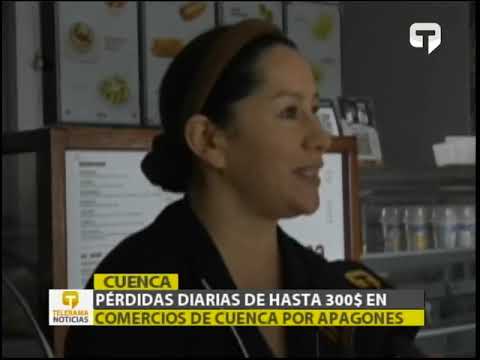 Pérdidas diarias de hasta $ 300 en comercios de Cuenca por apagones