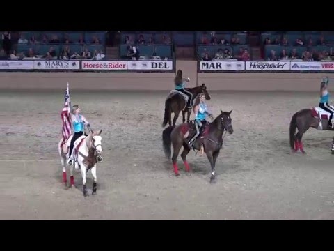 Trick Riding - Riata Ranch Cowboy Girls - Night of the Horse 2016 - Del Mar National Horse Show