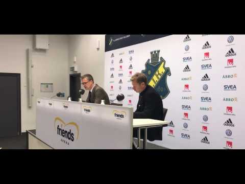 Presskonferens efter AIK - BK Häcken.
