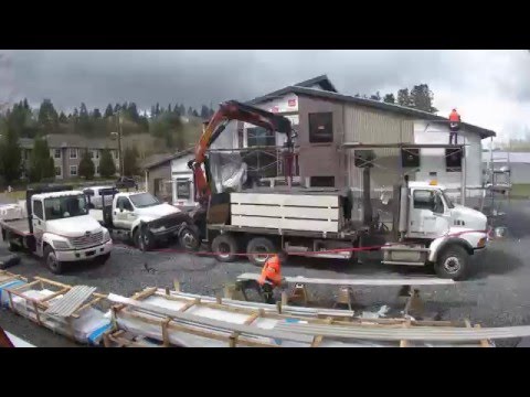 Office building construction time lapse video 15 (4K UHD)