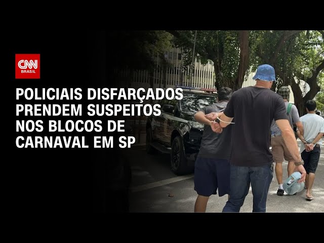 Policiais fantasiados de Chaves prendem cinco em blocos de Carnaval em SP | CNN NOVO DIA