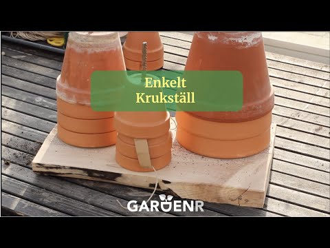 Enkelt krukställ - Trädgårdshacks med GardenR
