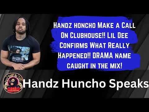 Handz Huncho Calls Lil Dee!! Did The Police Get Called? Drama Name Comes Up In The Mix!#memo600 #otf