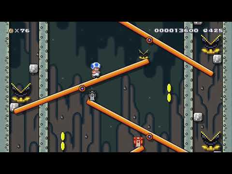 ぐらぐらシーソー　/　Unstable Seesaw by やすらぎのモフモフ - Super Mario Maker 2 - No Commentary 1by
