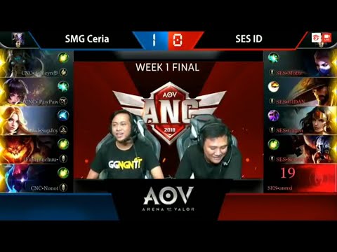 SMG Ceria vs SES ID - Garena AOV ANC City Qualifiers : Week 1 Final Game 2