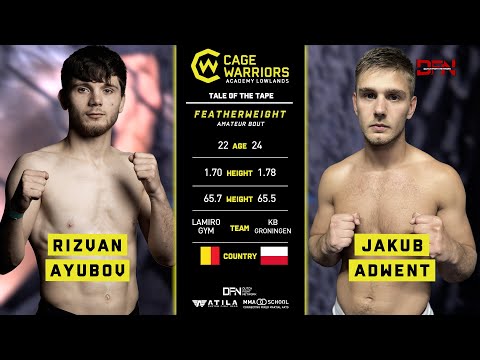 Fight 20: Rizvan Ayubov vs Jakub Adwent | Cage Warriors Academy Lowlands 1