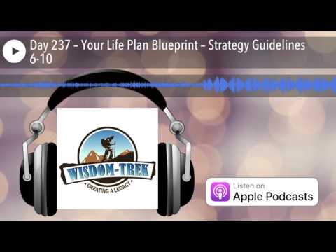 Day 237 – Your Life Plan Blueprint – Strategy Guidelines 6-10