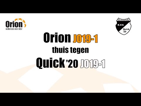 Orion JO19-1 vs Quick '20 JO19-1 (14 jan 2023)
