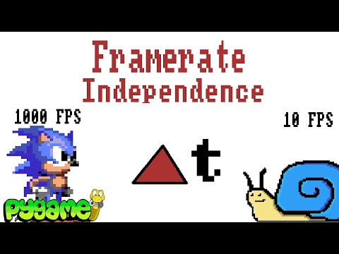 Pygame Framerate Independence Tutorial: Delta Time Movement
