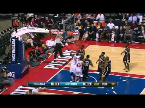 Indiana vs Detroit NBA Highlights 12/31/2011