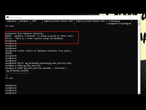 How To Resolve/Fix Error Database Is Being Accessed By Other Users Other Session Using The Database