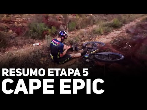 RESUMO DA CAPE EPIC ETAPA 5 - MUITOS ATAQUES, TOMBOS EM ETAPA DURÍSSIMA | Canal de Bike