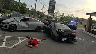 WILD Georgia Police Chase. Pit Maneuvers and Arrests.