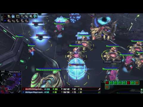 Starcraft 2 - PvZ - Hellraiser vs TLO on Galactic Process
