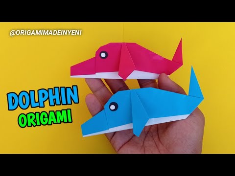 How to make a paper DOLPHIN - Easy Origami DOLPHIN
