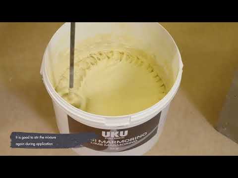 UKU lime marmorino - Application