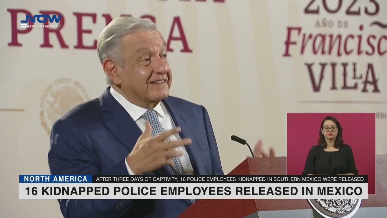 16 kidnapped police employees released in southern Mexico