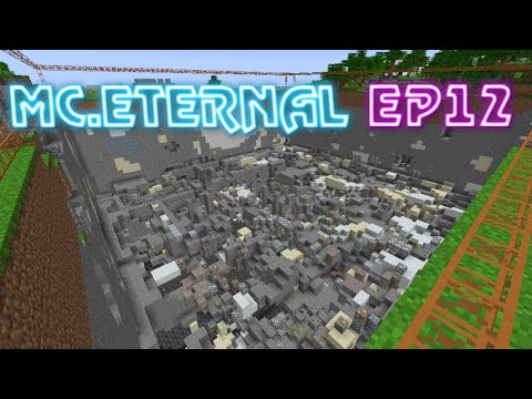 MC Eternal EP 12 - Buildcraft Quarry and Underground Dragon!