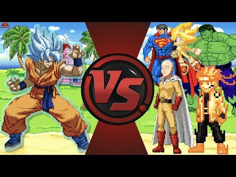 Goku vs The World! (Goku vs Saitama, Sonic, Hulk, Naruto & More) Dragon Ball Super Animation Rewind Video