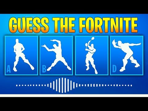 Guess The Fortnite Dance Name By The Sound - Music #2 - Fortnite challenge