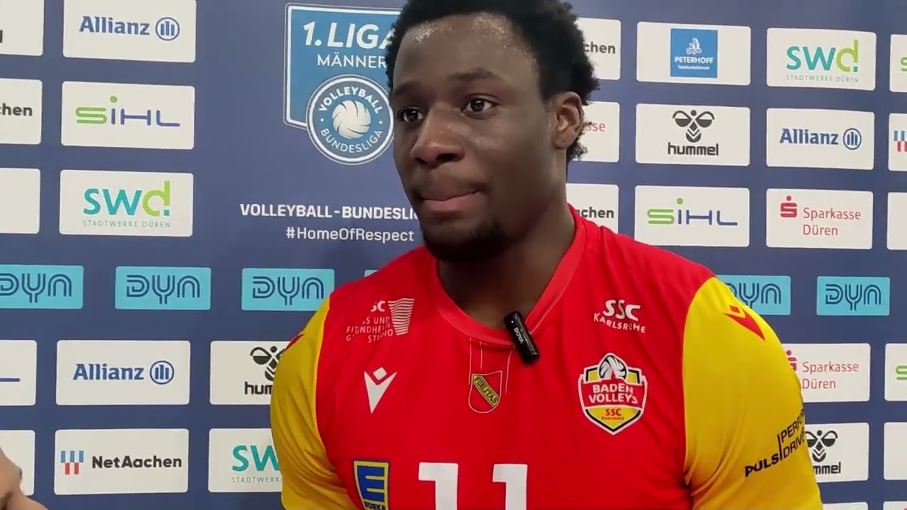  Der kanadische Diagonalangreifer John Obi der Baden Volleys Karlsruhe über die verpasste Chance 