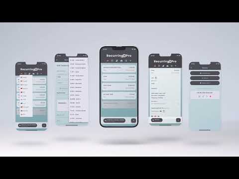 RecurringX Pro Bill Reminder video thumbnail