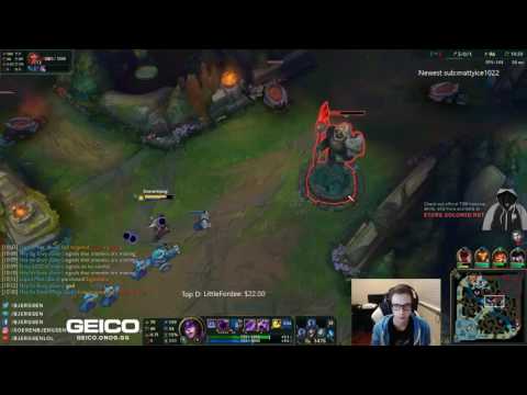 League Of Legends S6 — Bjergsen as Syndra vs Leblanc Mid  Server Ranked Gameplay