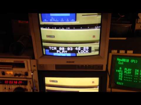 A linear editing example using Betacam SP