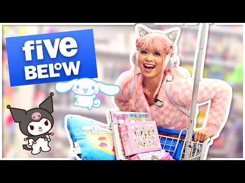 SUGARSTAR BUYS EVERY SANRiO iTEM AT *FiVE BELOW!* Cinnamoroll, Kuromi, Hello Kitty! $$$
