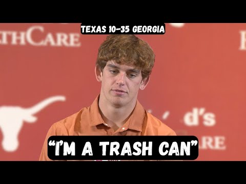 Arch Manning says he won't ENTER DRAFT after BLOWOUT loss - Post Game Interview - Texas vs Georgia