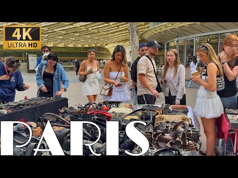 [🇫🇷Paris France 4K 120FPS Walking Tour] Paris Summer Walk  24/AUGUST/2025