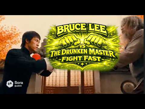Bruce Lee vs The Drunken Master – Fight Fast 🐉🍶⚡