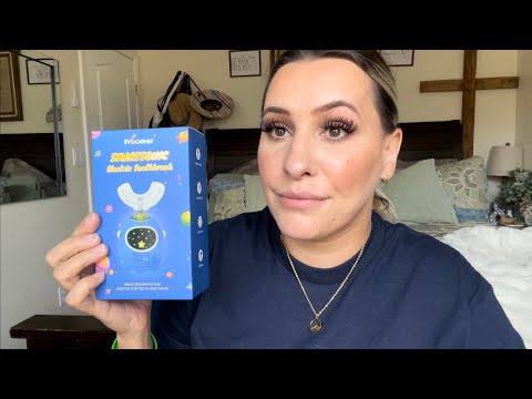 Sensory 360 Round U-Shaped Astronaut Design Mouthguard Electric Toothbrush for Kids Ages 2-7 - Automatic Memory Function - 5 Modes Toothbrush with Multiple Heads – Kids Travel Essentials (White) video review thumbnail