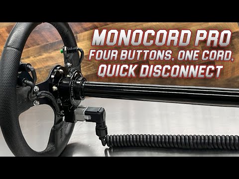 Steering Wheel Cord Quick Release: One Cord, 4 buttons, and Quick Release. Monocord Pro by Motion