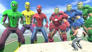 Franklin Save His Spiderman Team From Iron Hulk Team - INDIAN BIKES DRIVING 3D