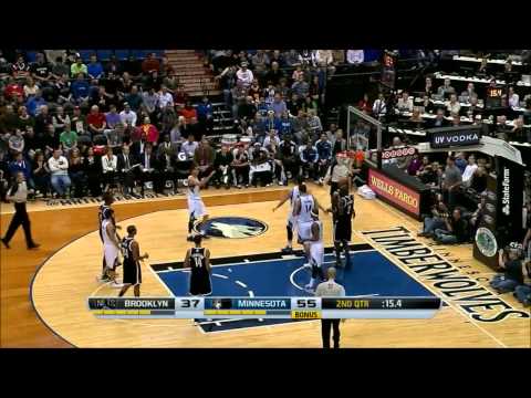 Kevin Love vs Brooklyn Nets 2013.11.22