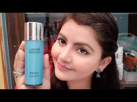 Lakme absolute skin gloss reflection serum review & demo | facial serum for summers for indian skin Video