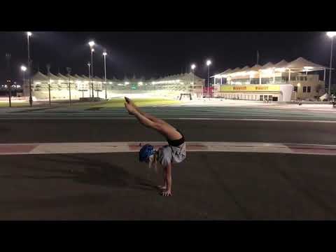Handstand contortion by Anastasiya Mazur  Practice