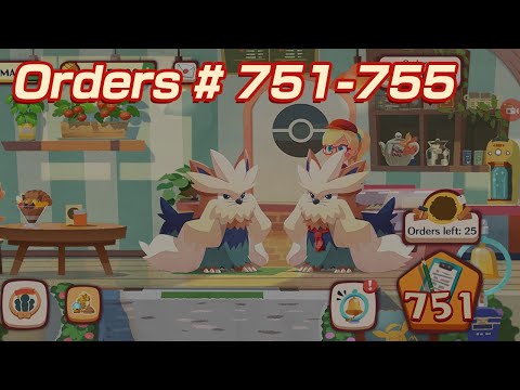 [Pokemon Cafe Mix] Episode 264 - Orders #751, 752, 753, 754, and 755