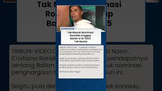Tak Masuk Nominasi Ballon D'or 2025, Cristiano Ronaldo Sebut Penghargaan Itu Fiktif