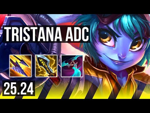 TRISTANA & Soraka vs DRAVEN & Janna (ADC) | Perfect KDA: 23/0/2 | EUNE Master | 25.24