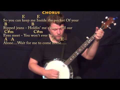 Photograph (Ed Sheeran) Banjo Cover Lesson in E with Chords/Lyrics