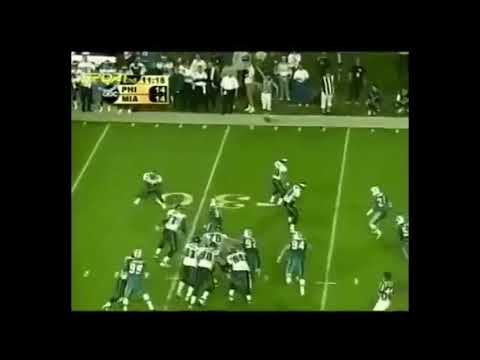 Freddie Mitchell Touchdown Pass to Brian Westbrook | Eagles vs Dolphins 2003