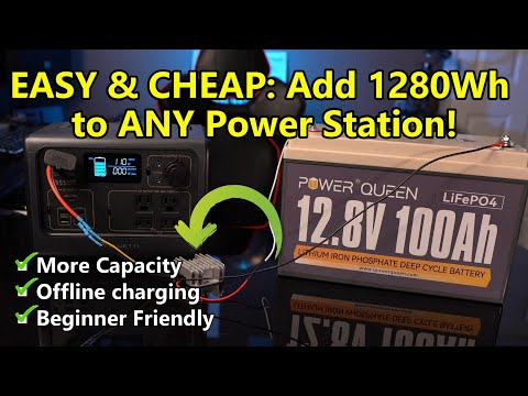 SUPER EASY!!  DIY Power Station Battery Capacity Expansion / Charger